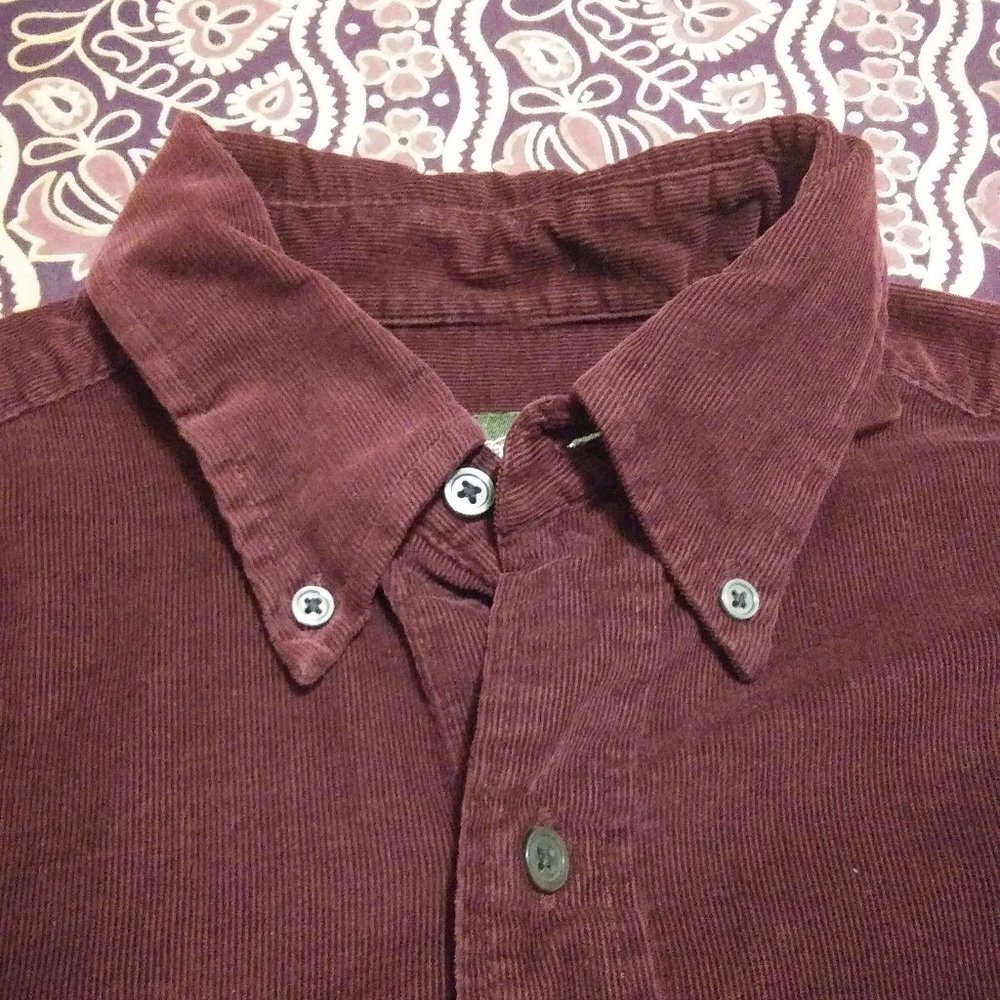 vintage Eddie Bauer corduroy long sleeve shirt